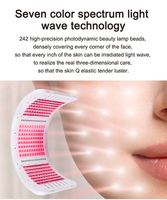 7 Colors Red Blue Light Therapy Mask LED Light Therapy Facial Photon Mask