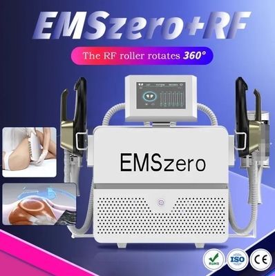 2025 أحدث المهنية 2 في 1 ems جسم النحت الداخلية كرة الدوار الصرف الليمفاوي الكهرومغناطيسي ems آلات اللياقة البدنية